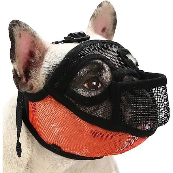 Fransk Bulldog Munnkurv, Kortsnutet Hund Munnkurv for Shih Tzu Engelsk Bulldog, Nett Hund Munnkurv med Tungen Ute Design, Flat