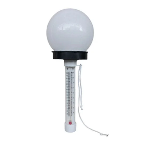 Pool Termometer Flydende Pool Termometer med Solcelledrevet LED-lys til Pool Dam Spa Boblebad Vand Terapeutisk Bad