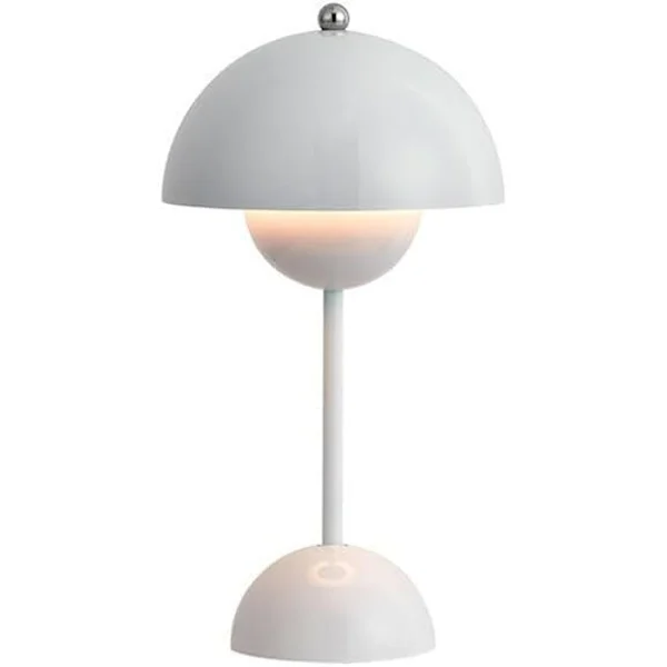 USB Rechargeable LED Mushroom Small Table Lamp Portable Type-C Charging Flower Bud Touch Night Light Desk Lamp Decoration