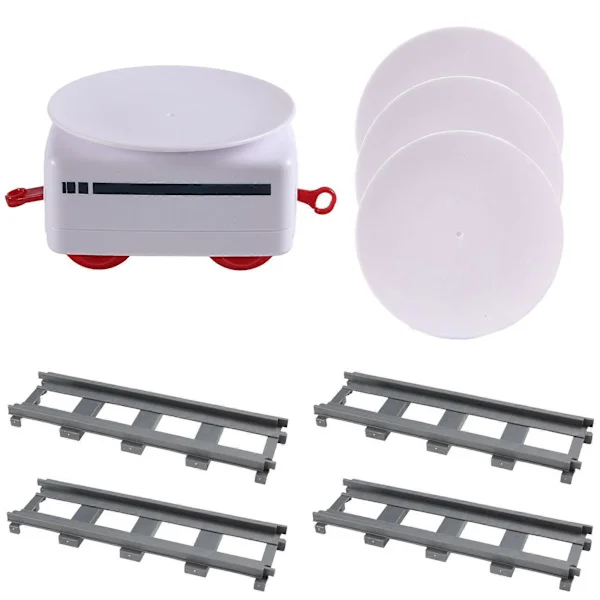 Sushi Tåg Roterande Sushi Leksak Spår Transportband Roterande Bord Barn Mat Tåg Set DIY Sushi Tillverkning
