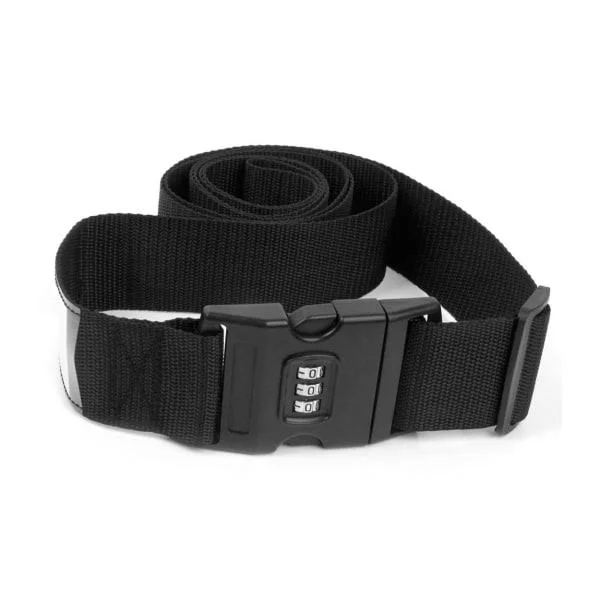 2-pack Envägs lösenord Bagageremmar Resväska Spännband Packremmar, Bagageremmar svarta