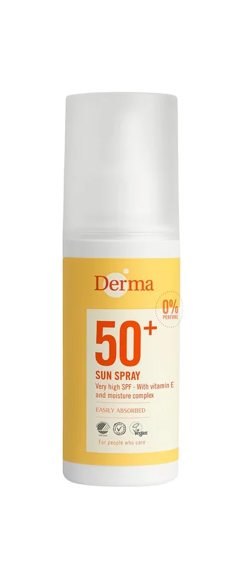 Derma Solspray SPF 50 150 ml, Hudpleje, Solcreme, Solcreme Til Ansigtet