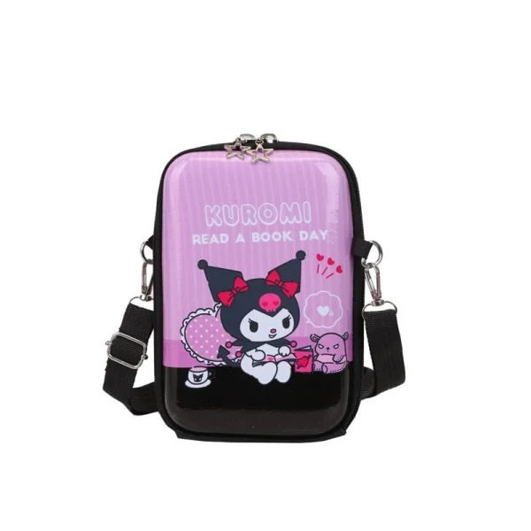 Sanrio Kuromi Messenger Bag for Women - Anime Hardshell Bag