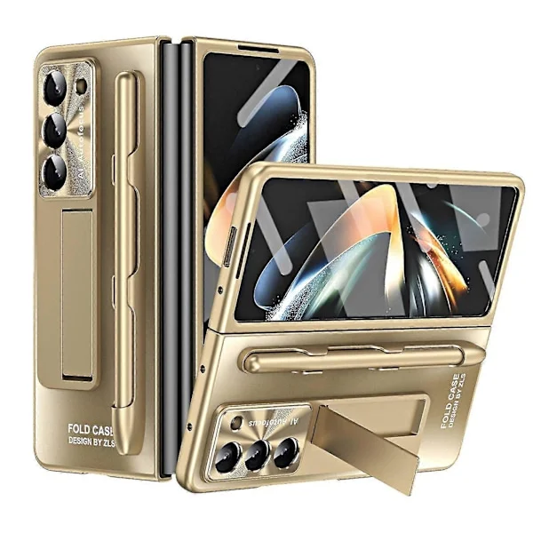 Til Galaxy Z Fold 5 Etui Med S Pen Og S Pen Slot, Indbygget Skærmbeskytter Og Støttefod Til Samsung Galaxy Z Fold 5 Etui