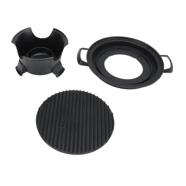 Bärbar Bords-Hibachi-grill i pressgjuten aluminium med non-stick bakplåt för utomhuspicknick och camping