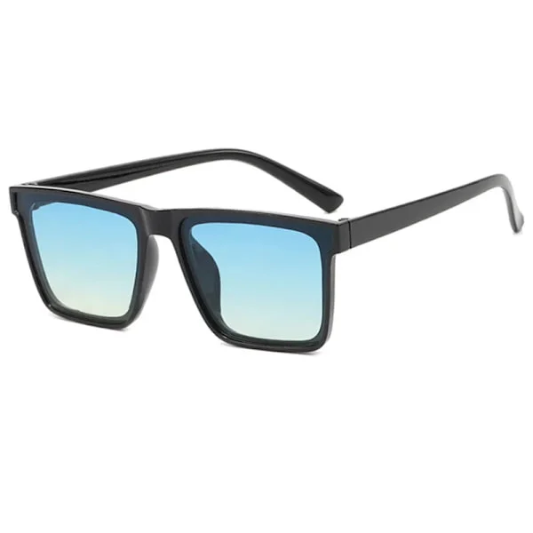 Nye firkantede solbriller for menn, svarte briller, PC-linser, nyanser, Oculos briller, solbriller for menn, Gafas