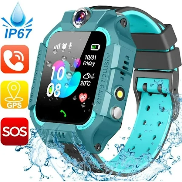 Q19 Barn Smartwatch Telefon Samtal SOS LBS Position Röstchatt Samtal Barn Smartklocka för barn Klocka Barn Smartwatch Gåvor