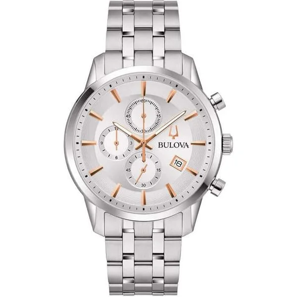 Klocka - Silverstål - Bulova - 96B411