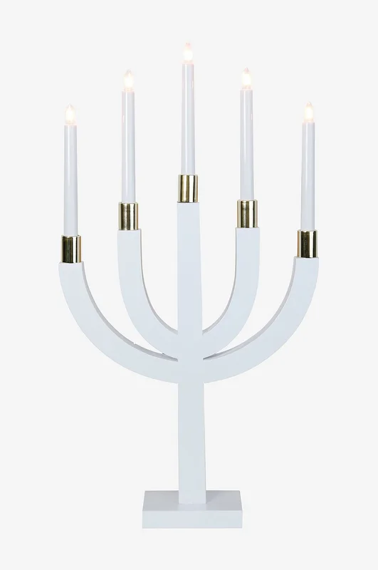Star Trading - Adventsstake Elias - Hvit - Adventsstaker - Fra Homeroom