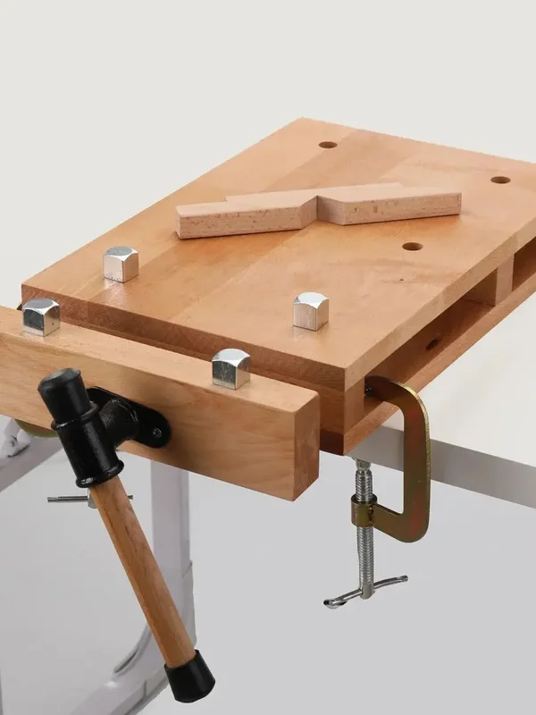 AliExpress - Holzwerkbank, Mini-Werkbank, Hobelbank, mobile Schraubstock, Holzwerkbank, verstellbare Werkbänke für Handwerker, 52 x 28 x 7 cm