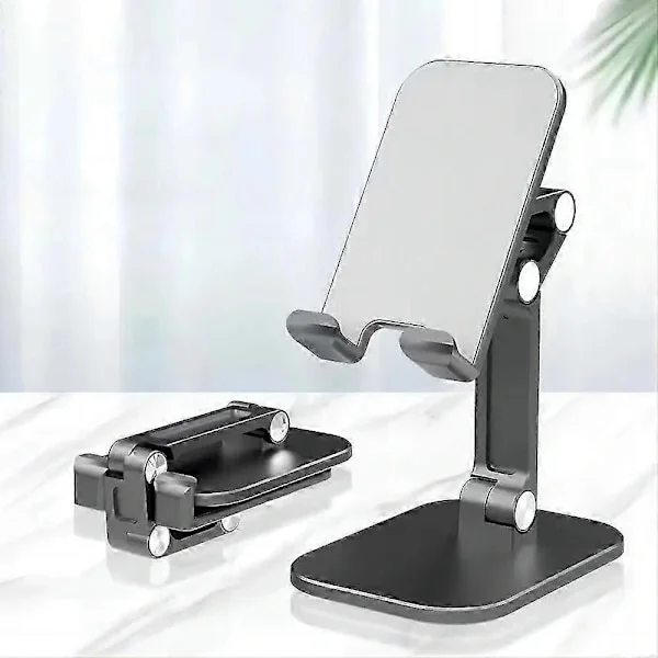 Adjustable Phone Stand for Desk, Portable Foldable Cell Phone Holder with Strong Stability for 4-11 inch Smartphones and Tablets