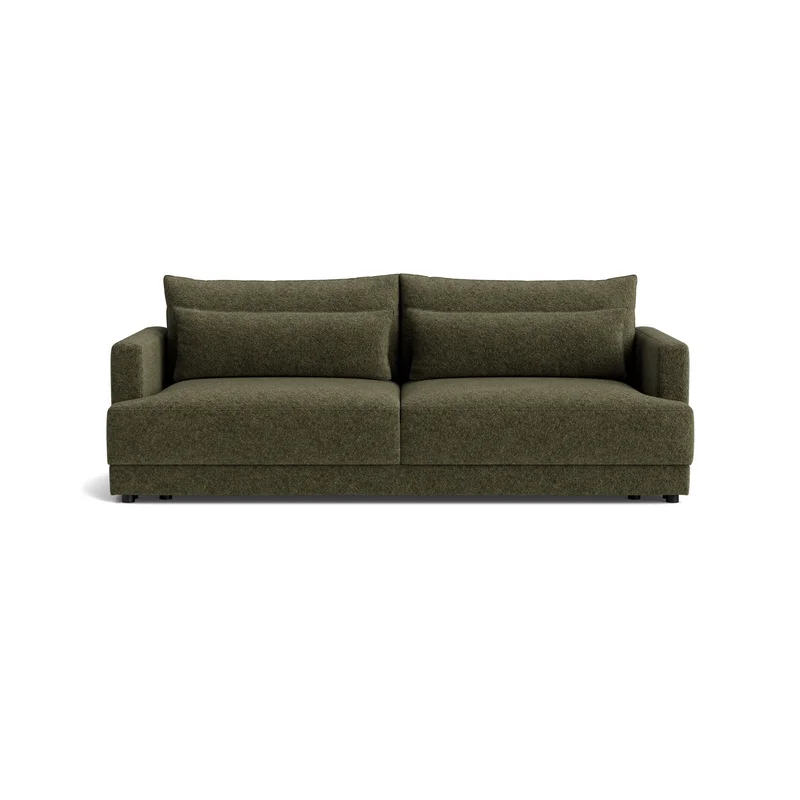 Pescara 3-Sitzer-Schlafsofa mit Stauraum, Anthology Grün, Modernes Design, Bettkasten, Taschenfederkern, Komfortable Polsterung, 84cm Höhe