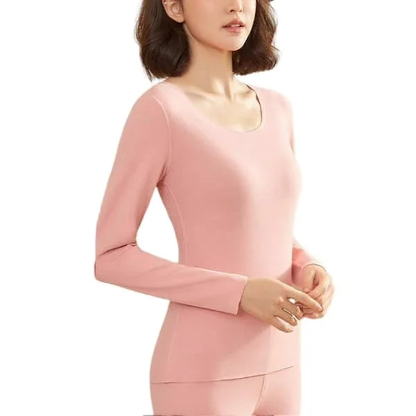 Termiska Underkläder Herr Vinter Dam Långkalsonger Set Fleece Håller Värmen I Kallt Väder Dam Rosa XL Kvinna Rosa Kvinna Rosa M