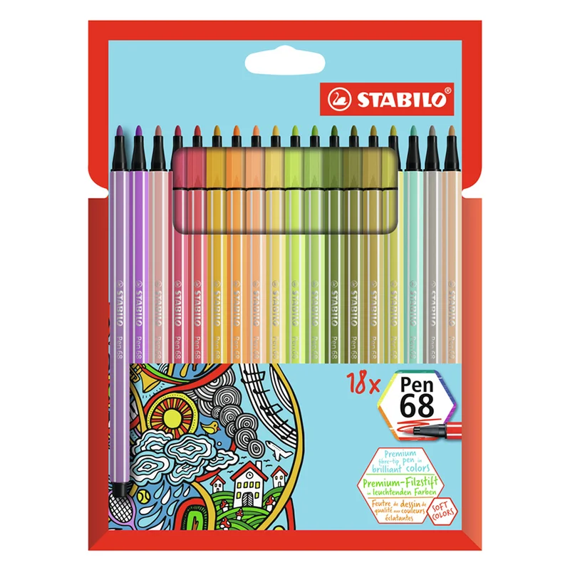 Pen 68 Felt-tip 18 pcs Trend