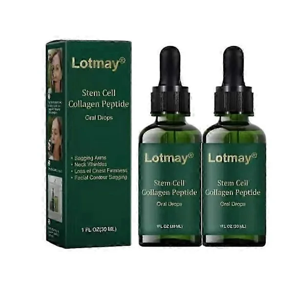【YD】1-5x Lotmay Stamcell Kollagen Peptid Orala Droppar, Hydrolyserade Flytande Kollagen Peptider för Att Lyfta & Strama Upp Huden & Minska Rynkor