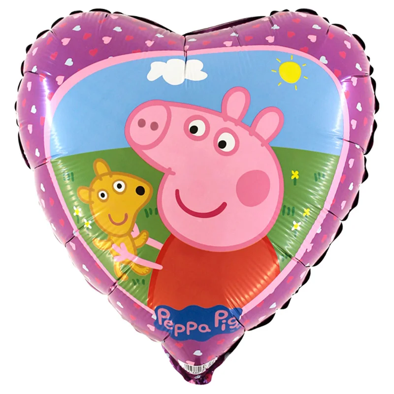 Hjerteformet Gurli Gris Ballon
