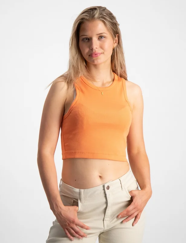 GANT CROPPED TANKTOP Orange Topper/Bluser Jente - Kids Brand Store