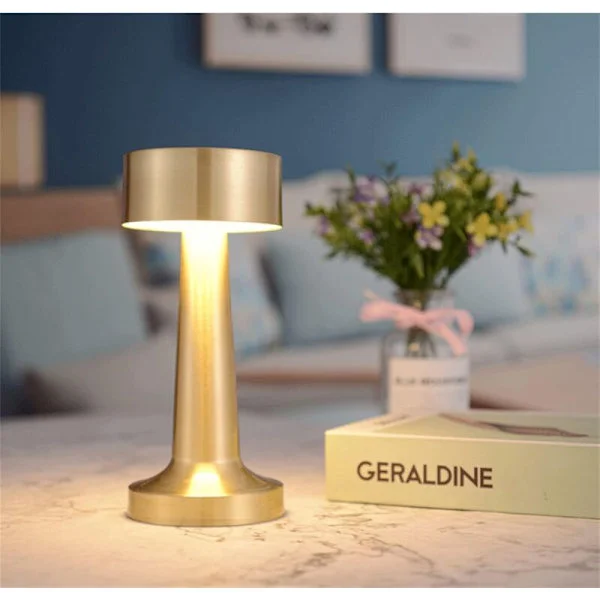 Dimmable Table Lamp, Cordless Table Lamp with Touch Sensor, 3-Level Brightness, 3W LED Night Light for Bedside Table, Coffee Table,