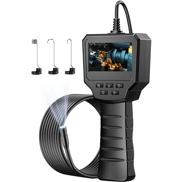 2.4 Inch Inspection Camera, 1440P HD 2.0MP Camera with 6 Adjustable LED Lights, 8mm Digital IP67 Waterproof Camera, 5M