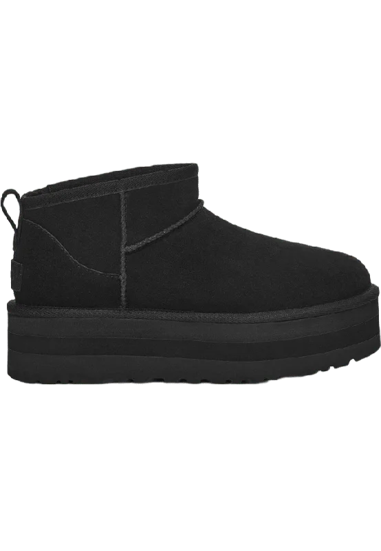 Ugg Classic Ultra Mini Platform Skor Dam Svart 40