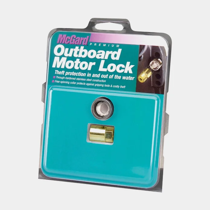Motorlås för utombordare McGard, för fastbultade motorer (25 - 300 hk) Mercury + Bult 1/2" x 20 mm