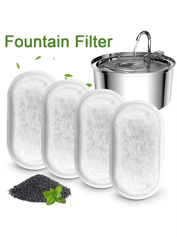 AliExpress - 12/15PCS Kat Fontein Actieve Kool Spons Filters voor Rvs Water Dispenser Huisdier Gezond Water zorg Accessoire