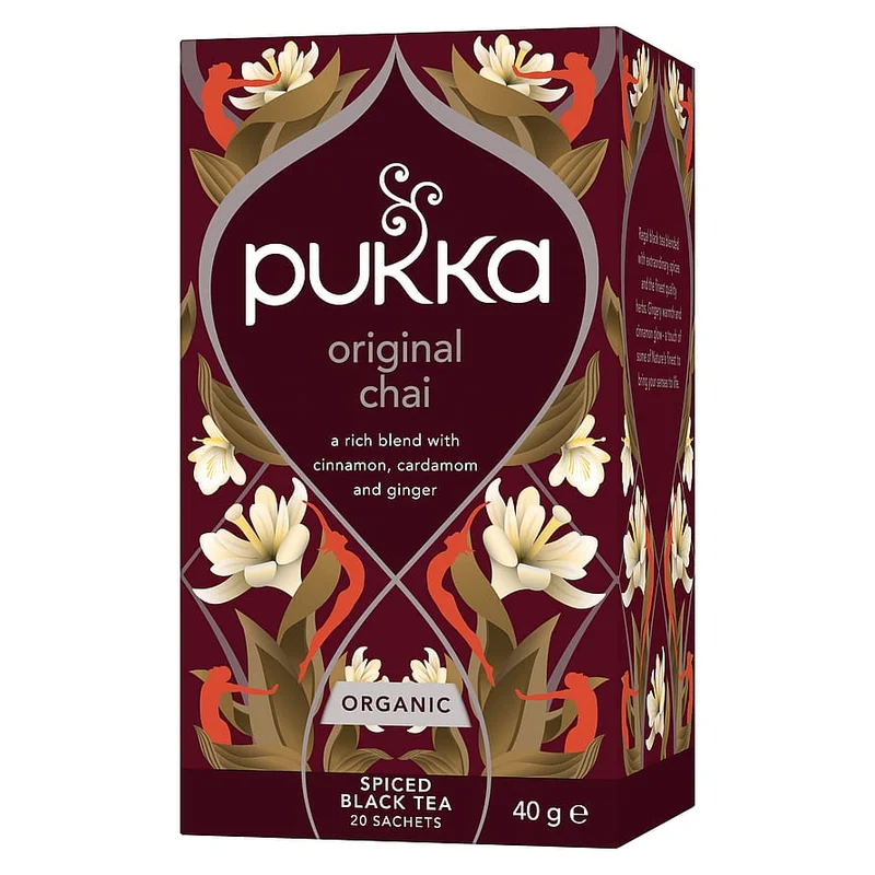 3 for 120 kr., Pukka Original Chai Fairtrade te Ø 20 breve, Helse & Madvarer, Te, Chai Te