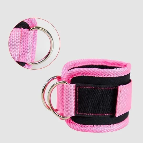 2-pack Ankle Straps for Cable Machines - Adjustable Cuffs for Leg and Glute Exercises [ZHE]
