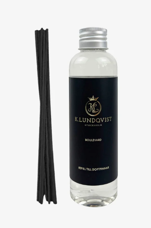 K. Lundqvist Stockholm - Refill Doftpinnar Boulevard 150 ml - Transparent - Doftljus & doftpinnar - Från Homeroom