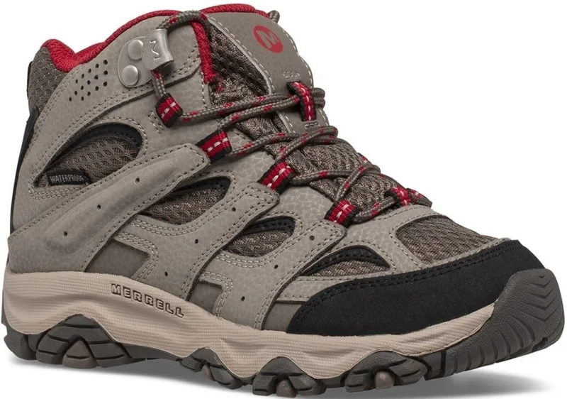 Merrell Moab 3 Mid Waterproof Junior/Dam Boulder/Red