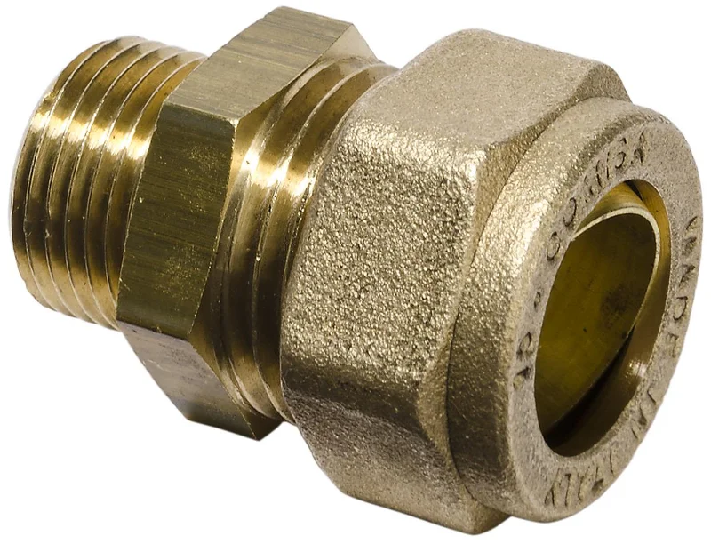 Gelia 3006155042 Klemringkobling rett, for PEX, inkl. støttehylse utv. gjenge, 15xG10, Installasjon