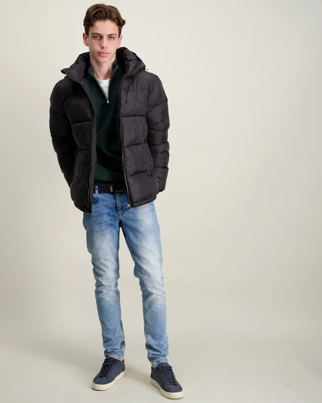 RYVLS Leon Puffer Jacket Zwart Jassen Jongens - Kids Brand Store