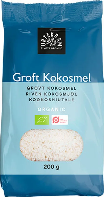 Urtekram Kokosmel Ø 200 g, Helse & Madvarer, Mel, Kokosmel