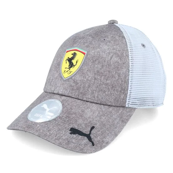 Formula One - Motor Grey adjustable Czapka Z Daszkiem - Ferrari F1 25 Dawn Heather Grey Trucker @ Hatstore