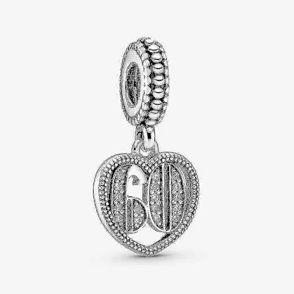 925 Sterling Sølv Charms Perler til Pandora Armbånd - 18 21 30mm Fejringsvedhæng - Smykker til Kvinder