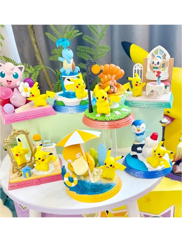 AliExpress - Hot Funism Genuine Pokemon Pikachu And Its Friends Series Blind Box Kawaii PVC Desktop Ornaments Collectible Figurines Model Toy