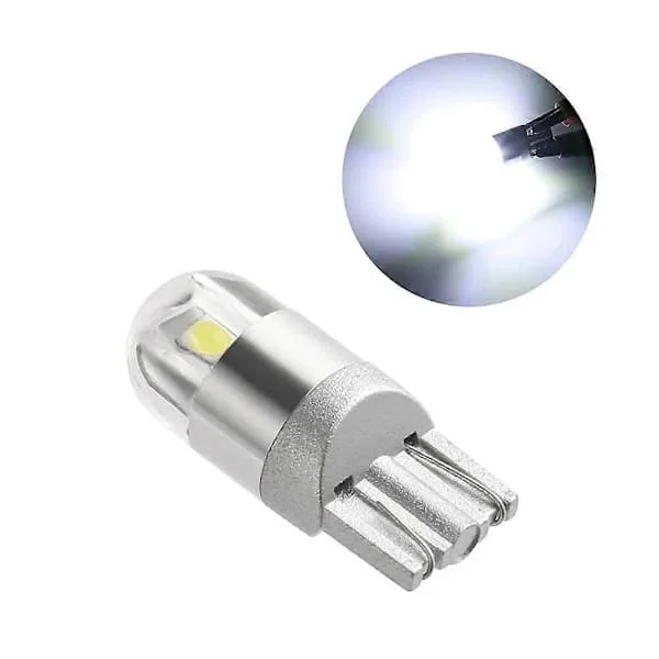 10 kpl Vita T10 3030 2SMD LED-polttimot Suuri kirkkaus LED-sivuvilkut Valkoinen valo