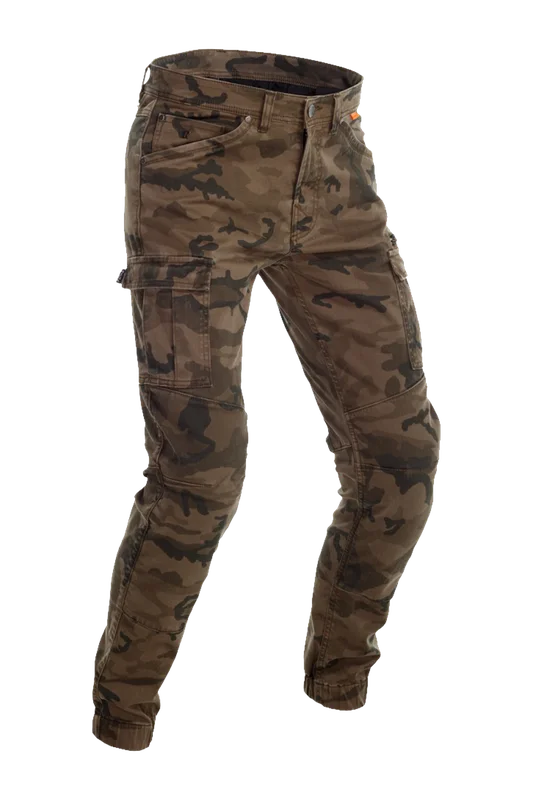 Motorbroek Richa Apache Cargo Dames Legergroen Camouflage 44 Kort