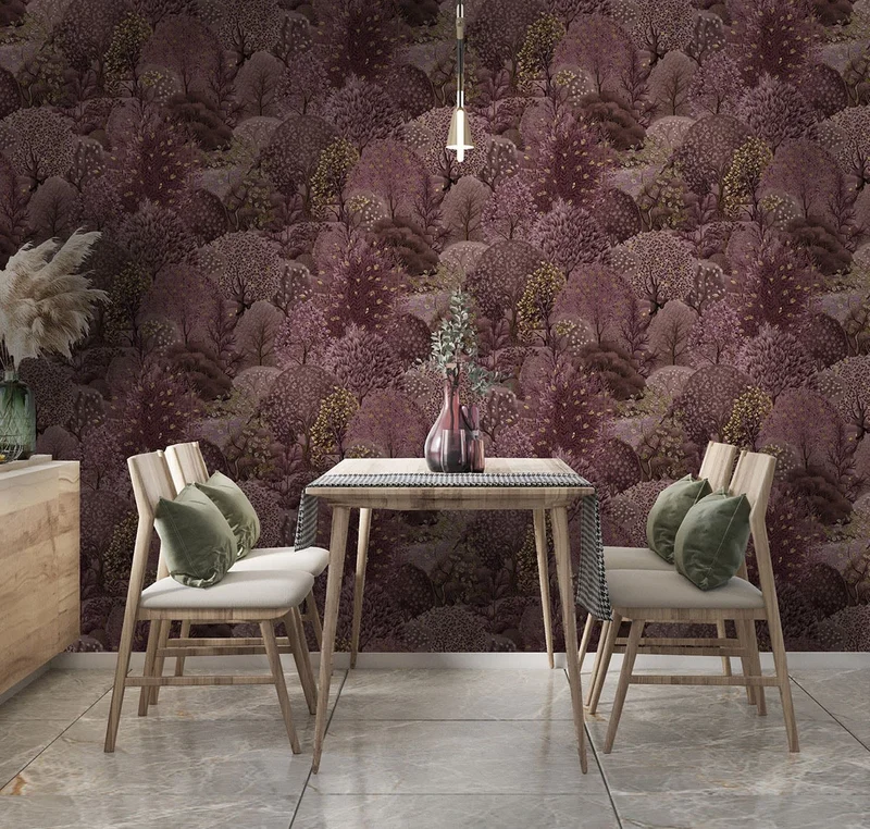 Holden Decor Tapet, Utopia II 91753 Arboretum Berry, L, Lila, Färg & tapeter