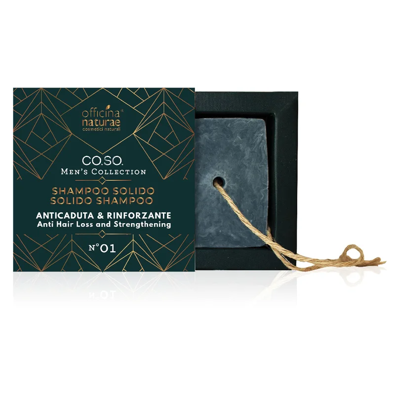Officina Naturae CO.SO. Men's Collection SHAMPOO SOLIDO ANTICADUTA E RINFORZANTE N. 01 50g Uomo - Shampoo Anticaduta