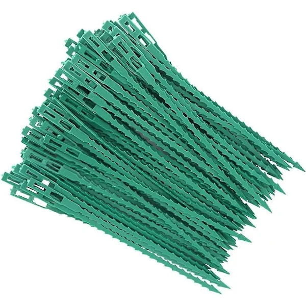 80 st Tomatstöd Träd Växtstöd Justerbara Växtband och Stödkabelklämmor Plastband för DIY Trädgårdsarbete (LGL)
