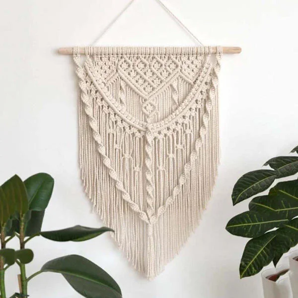 Bohemian Wall Hanging, Handmade Living Room Decoration, Home Decor Bedroom, 70cm
