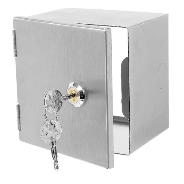 Waterproof Electrical Outdoor Box with Lock, Secures Outlets-FM-