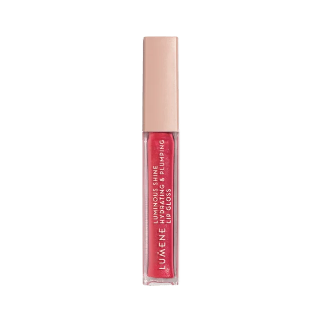 Lumene Luminous Shine Hydrating & Plumping Lip Gloss Läppglans Dam Röd 5