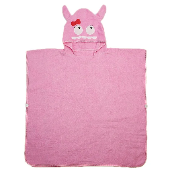Rosa Monster Genser Barnekåpe 70*140cm,