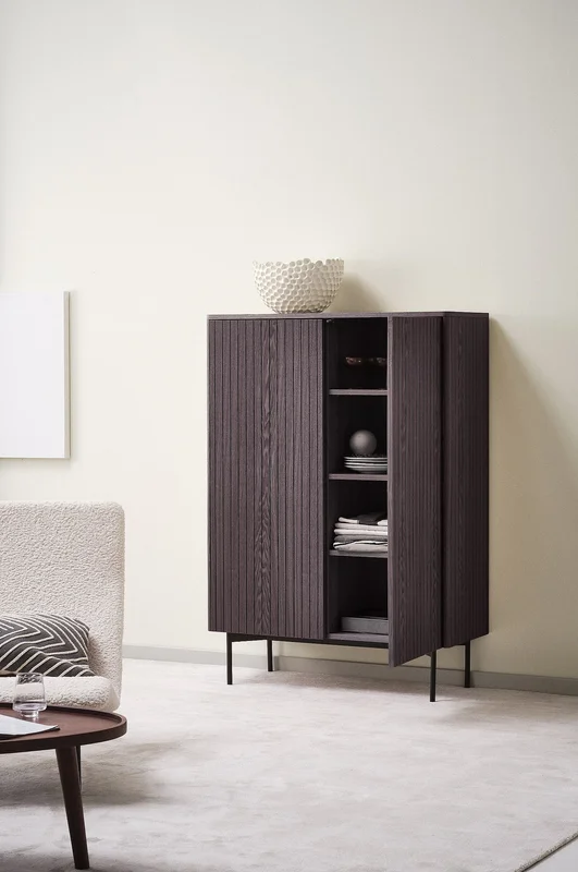 Jotex - Kast Zwart Zwart - PALANZO - Koop Kasten & Vitrinekasten bij Jotex