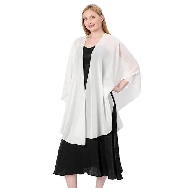 Chiffongscarf Sjal Bolero Dam för Festklänning Bröllop Kungsblå
