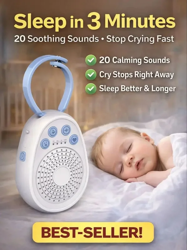 AliExpress - Baby-White-Noise-Maschine, Einschlafen in 3 Minuten, 20 beruhigende Klänge, tragbares USB-Mini-Schlafgerät für Neugeborene, Reisen & 