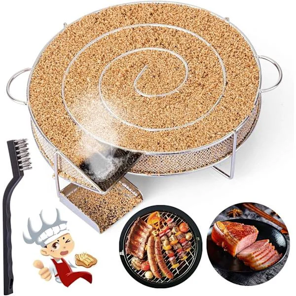 Cold Smoke Generator for Smoker Meat Smoking Fish with Brush Cleaning Beard{FY}