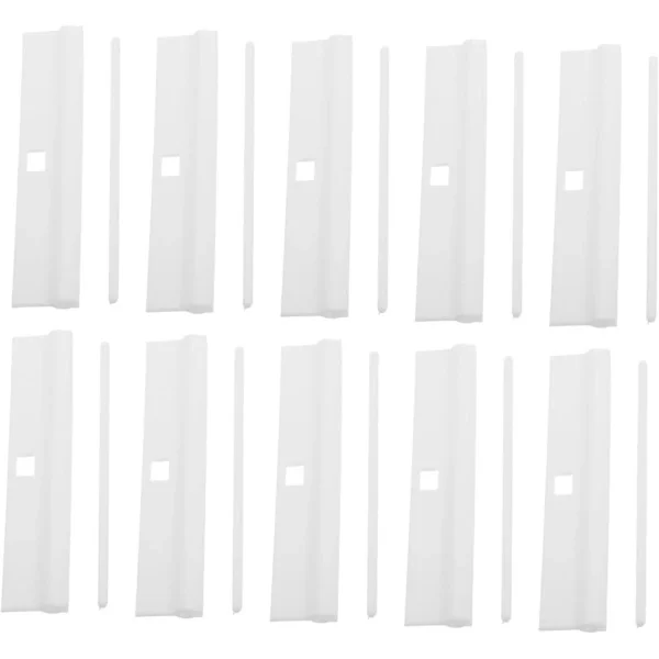 Vertikala persiennhängare (89 mm) Ersättningsvita hängare för lamellgardiner DIY Justerbara vertikala persienntillbehör 20-pack.